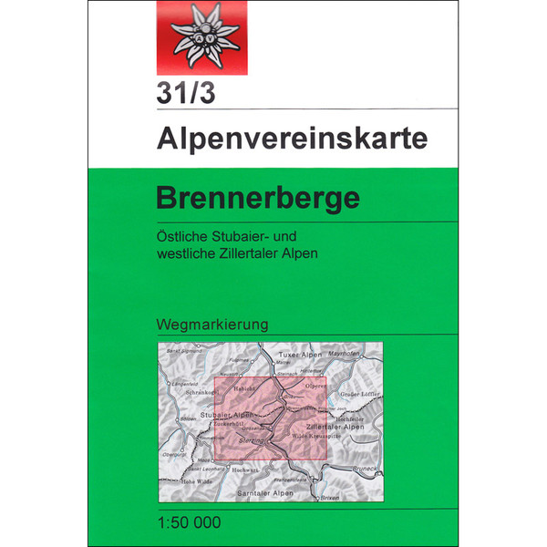 DAV 31/3 WEG BRENNERBERGE - Wanderkarte