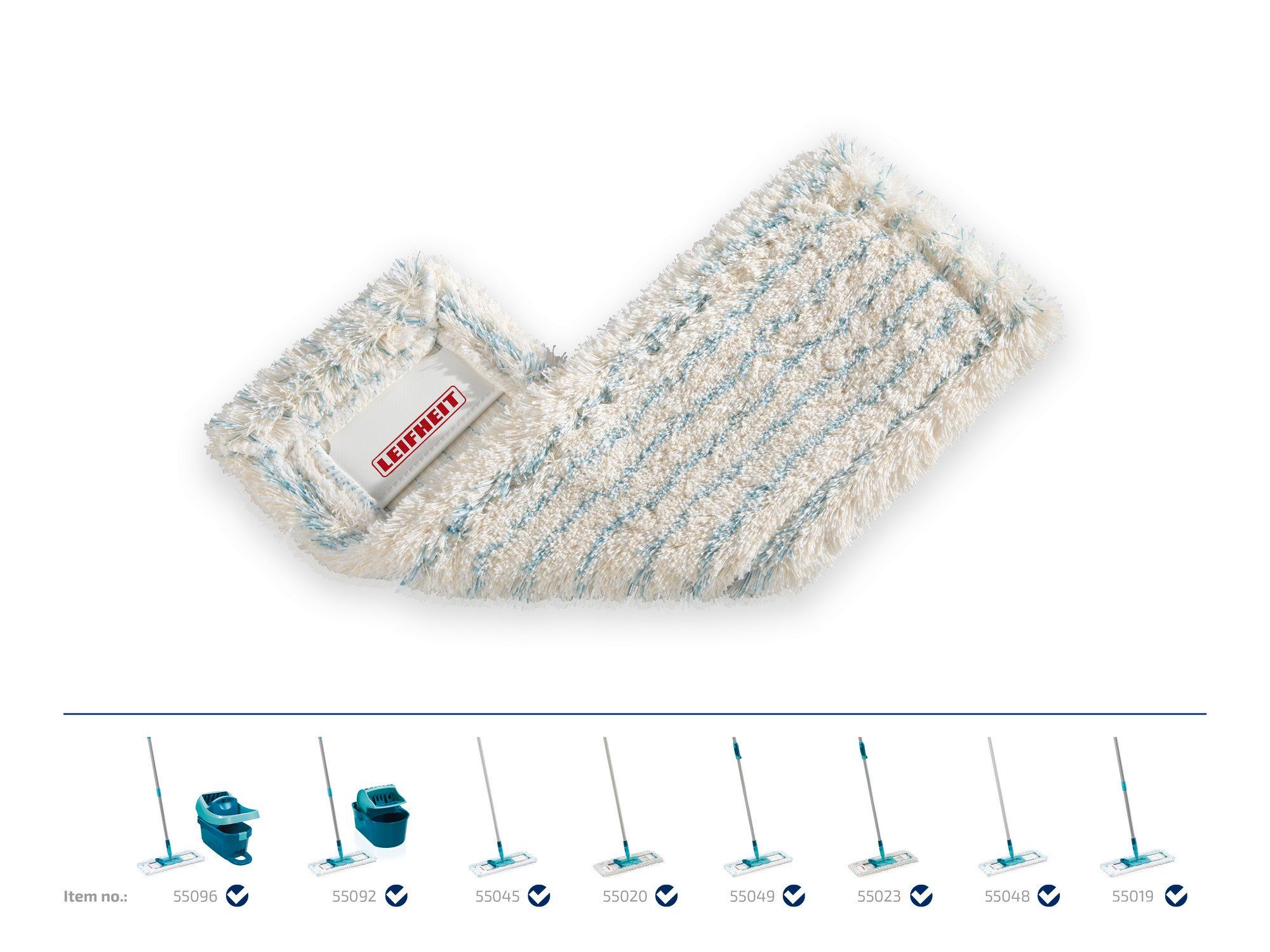 Leifheit Bundle Wischbezug Profi XL cotton plus (2er Set) Wischbezug