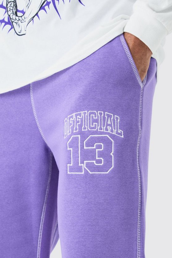 Lockere Official Jogginghose mit Kontrast-Naht