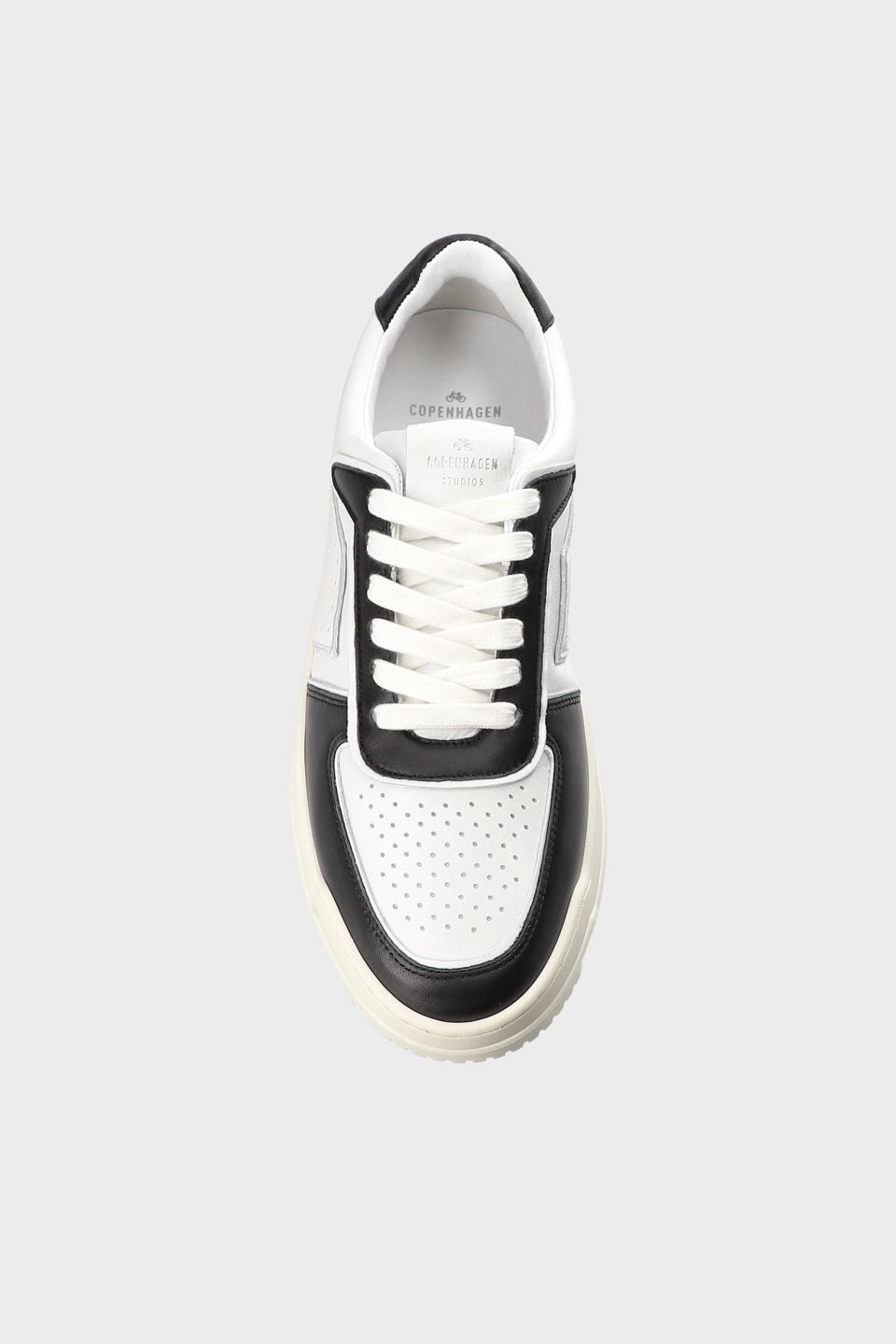 CPH164M leather mix white/black