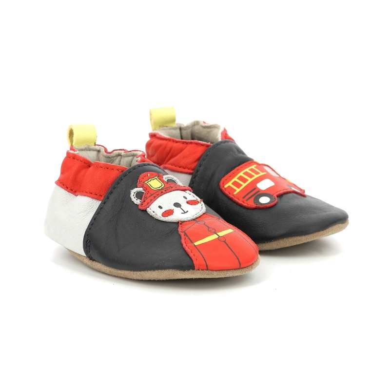 Chaussons cuir tannage vegetal Fireman