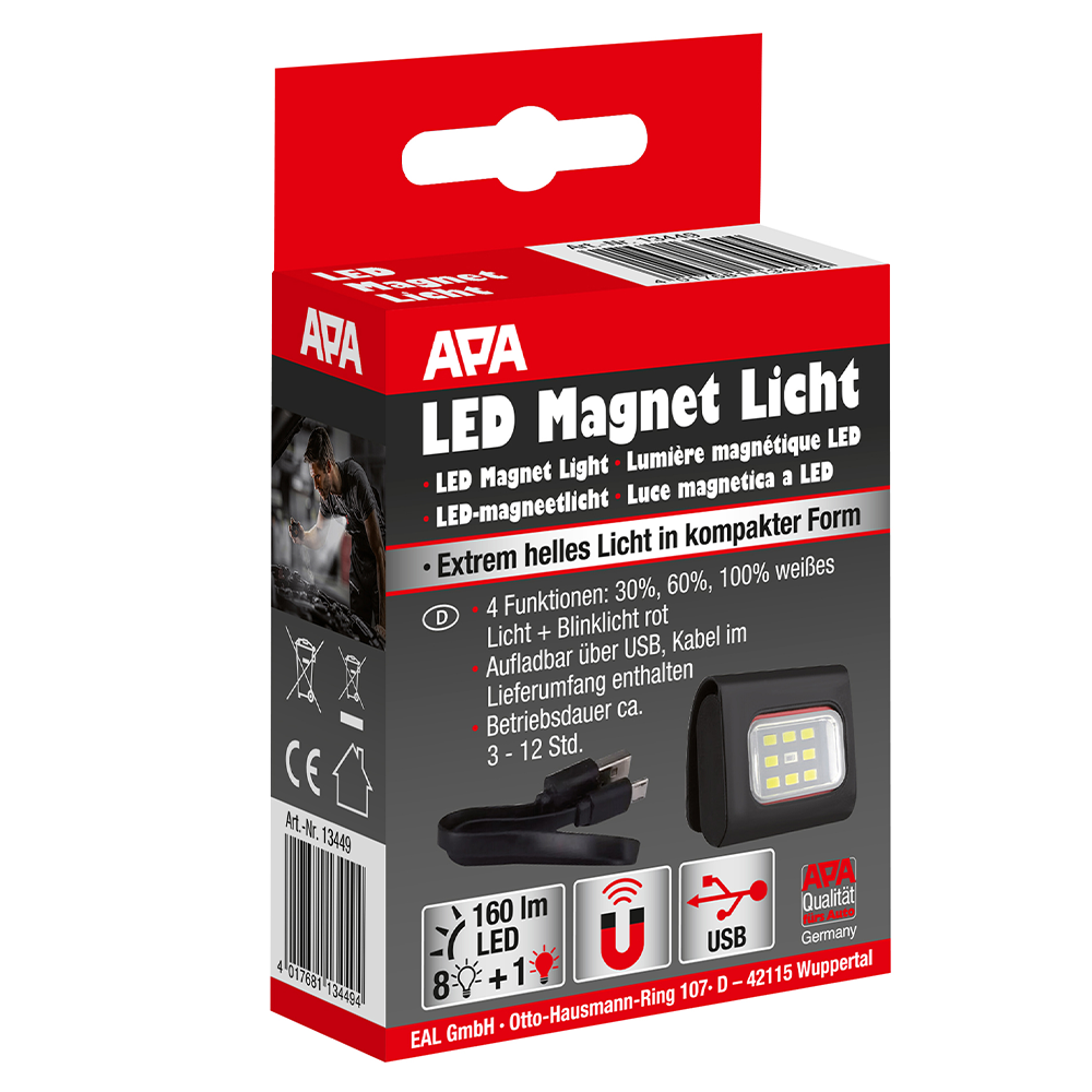 APA LED Magnet Licht, 160 lm