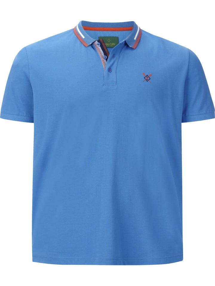 Charles Colby Poloshirt EARL EMLYN in blau günstig kaufen