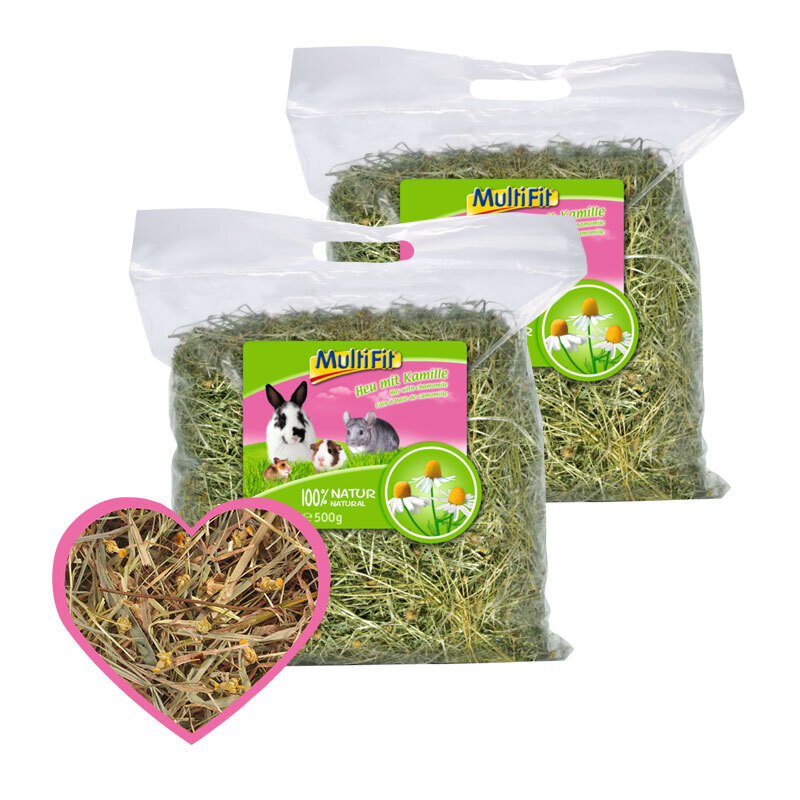 MultiFit Futter & Heu MultiFit Heu mit Kamille 2x500g