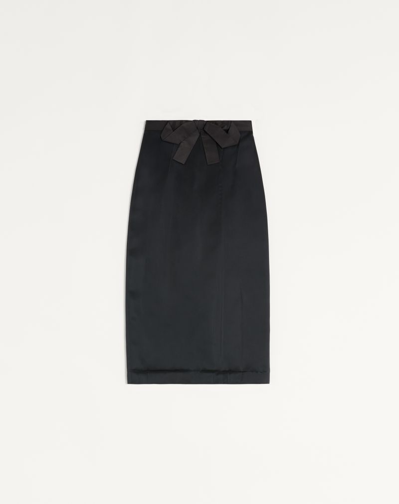 Satin Midi Nederdel