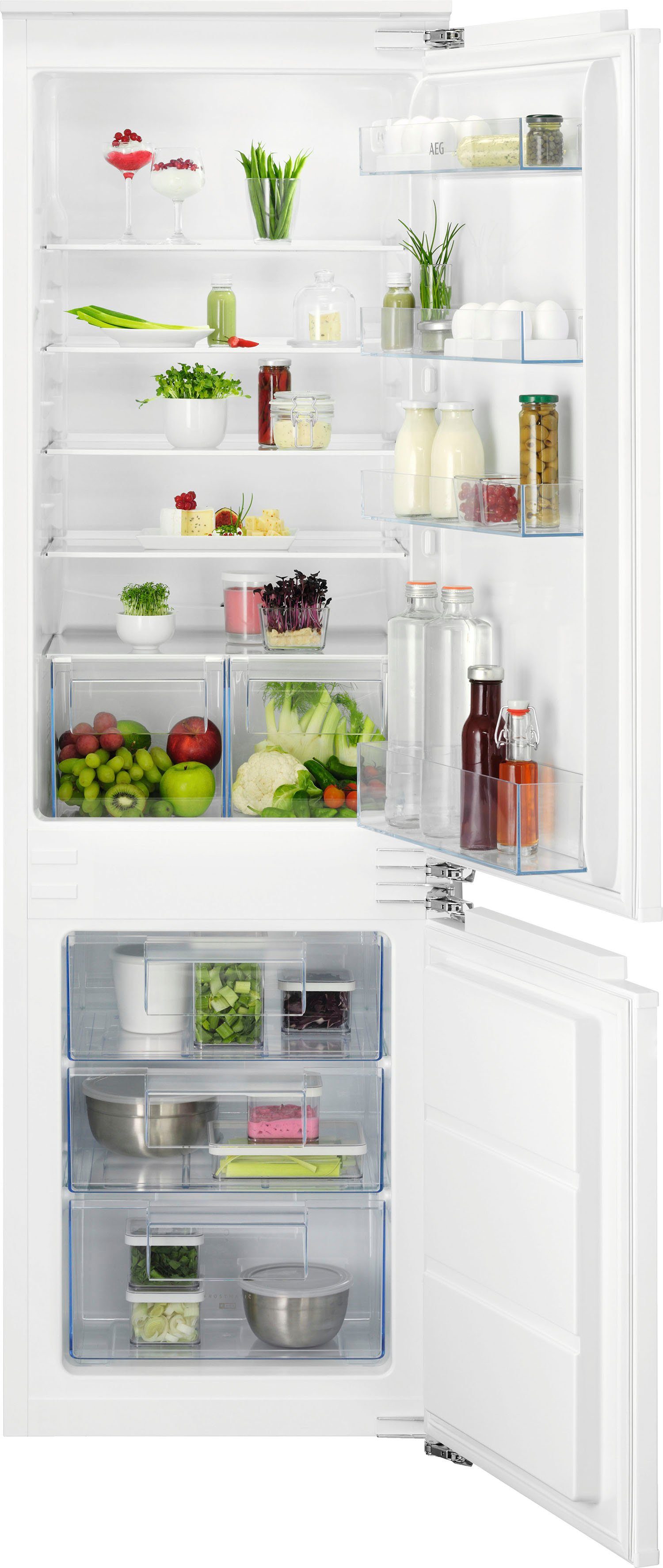 AEG Einbaukühlgefrierkombination Serie 5000 TSC5S181EF 925524006, 176,9 cm hoch, 55,6 cm breit