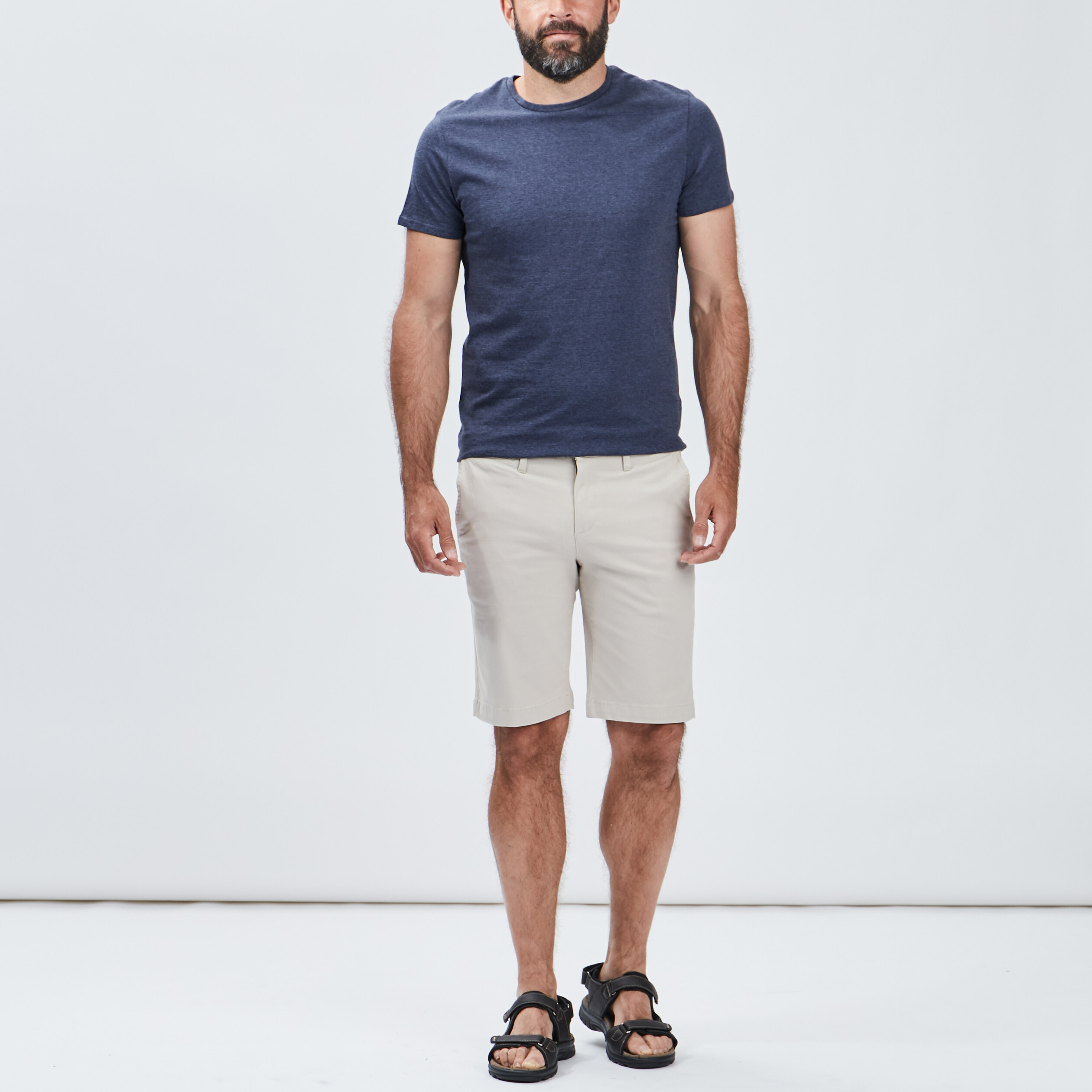 Bermuda droit en coton sable homme | La Halle