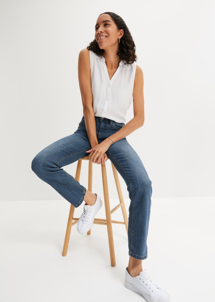 Komfort-Stretch-Jeans, Straight