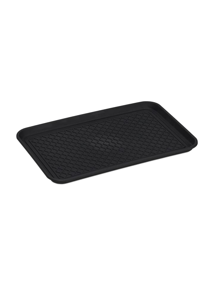 relaxdays 8x Schuhabtropfschale in Schwarz günstig kaufen onesize