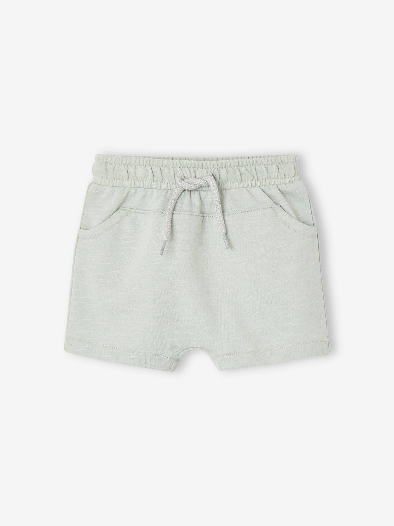 Vertbaudet Jungen Baby Sweat-Bermudas Oeko-Tex - braun