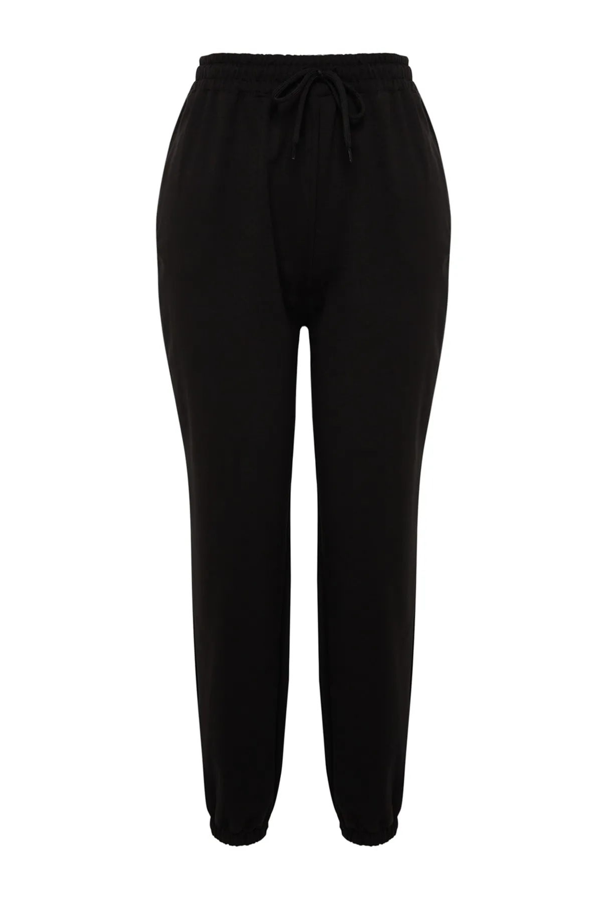 Trendyol Curve  Schwarze Jogger-Jogginghose aus elastischem Strick TBSSS22EA0065