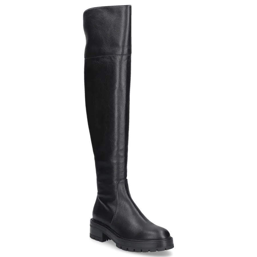 Aquazzura - Stiefel WHITNEY BOOT FLAT Kalbsleder - schwarz