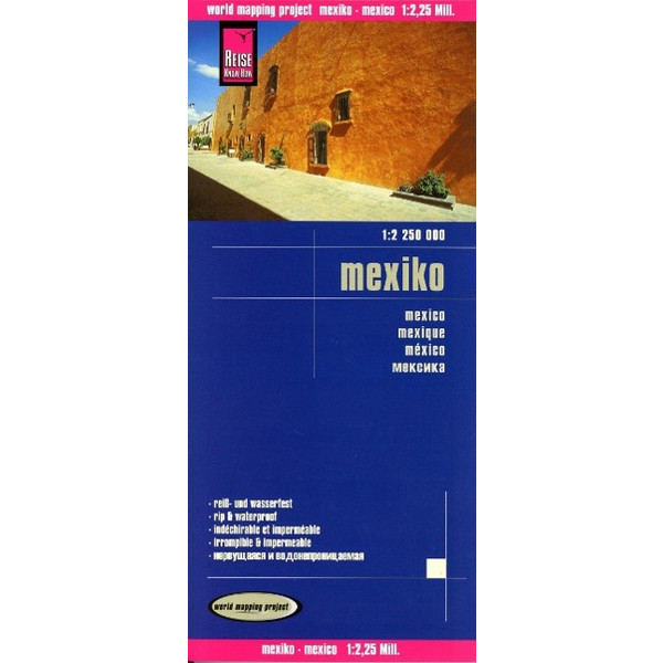 Reise Know-How Landkarte Mexiko 1 : 2.250.000 - Straßenkarte