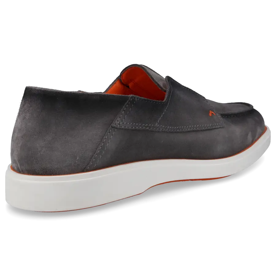 Santoni - Loafer 18407 Veloursleder - grau