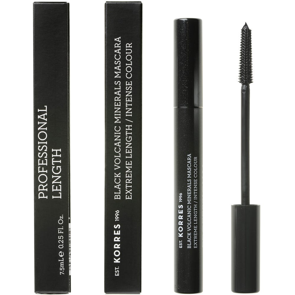 Korres Black Volcanic Minerals Lengthening Mascara_01 Black 7,5 ml