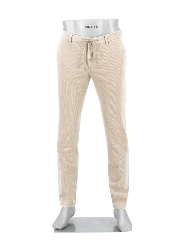 Alberto, Chino Jump, Slim Fit, Cord, hellbeige