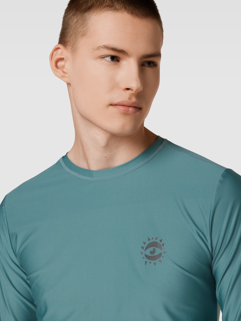 Badeshirt mit Motiv-Print Modell 'CAMORRO' in petrol