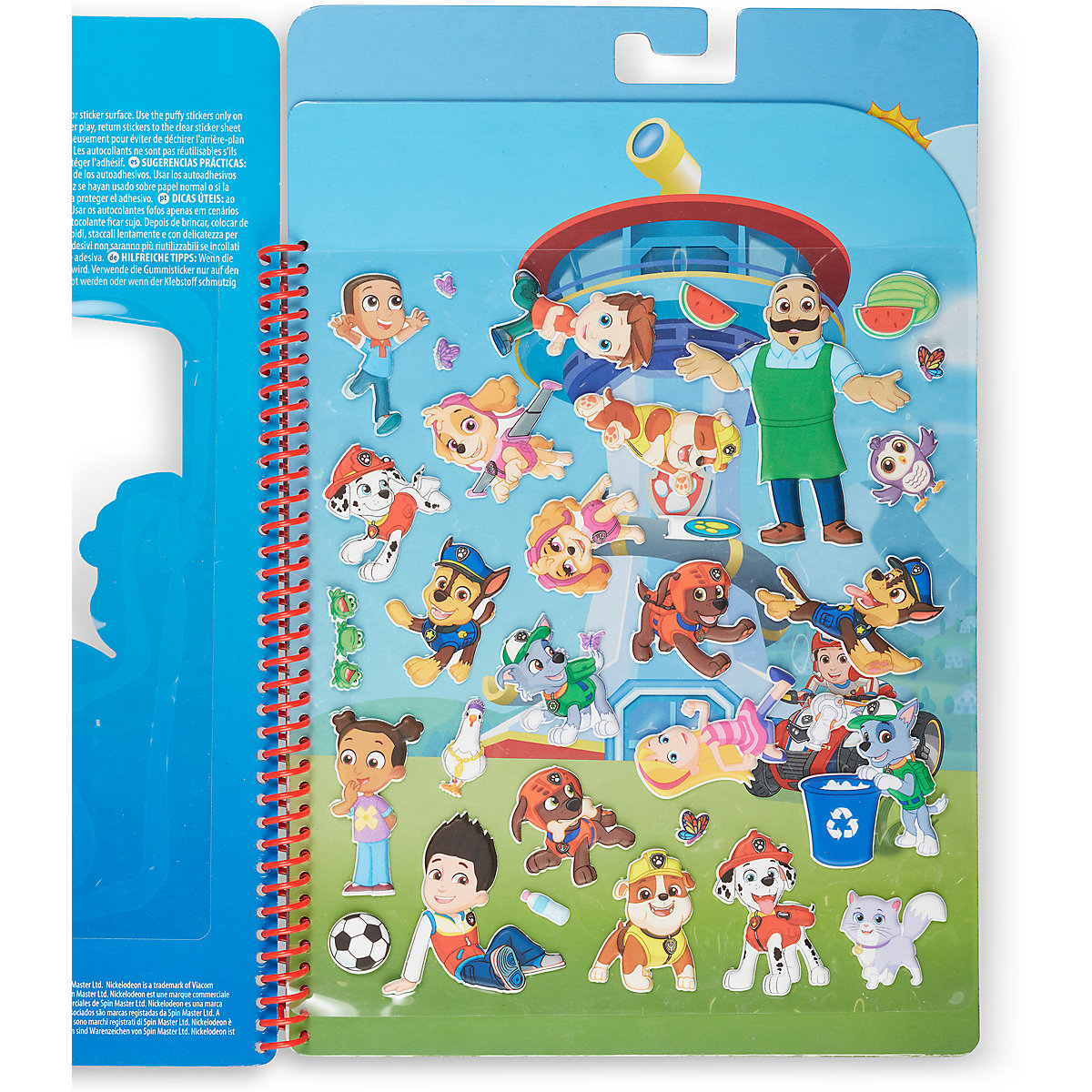 PAW Patrol Wiederaufklebbare, bauschige Sticker – Abenteuerbucht