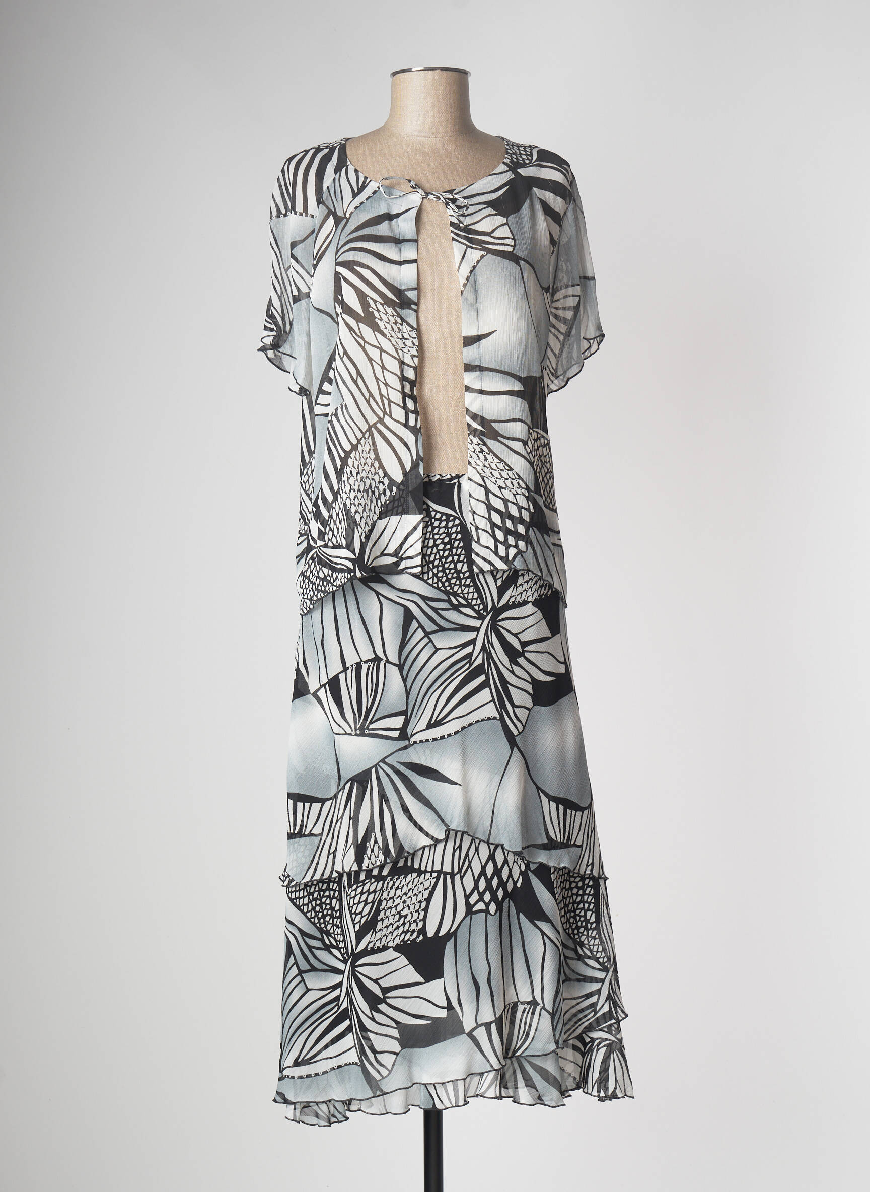 Jean Delfin Ensembles Jupe Femme couleur gris