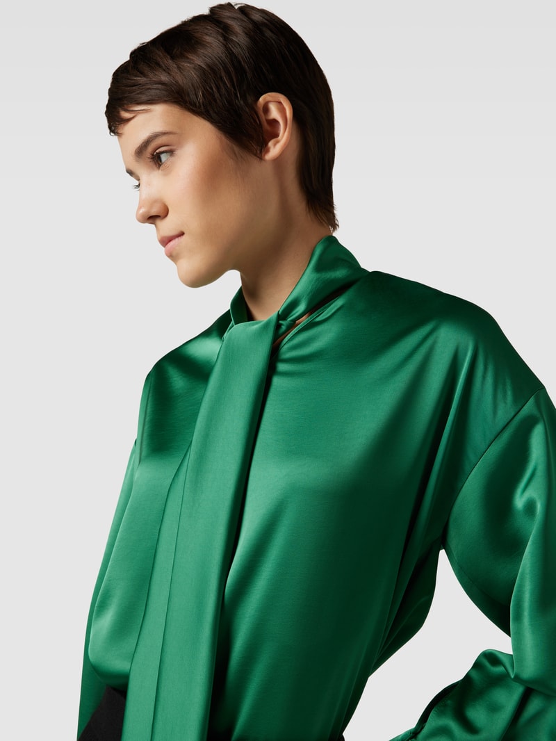 Blusenshirt mit U-Boot-Ausschnitt Modell 'VASSALLO' in bottle