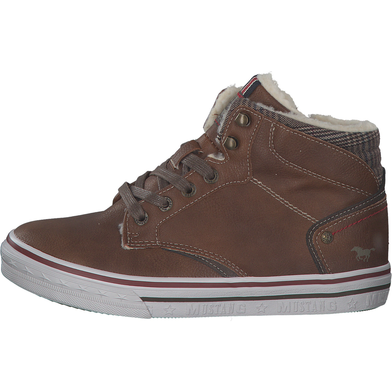 Mustang 5056601, Sneakers High, Damen, cognac
