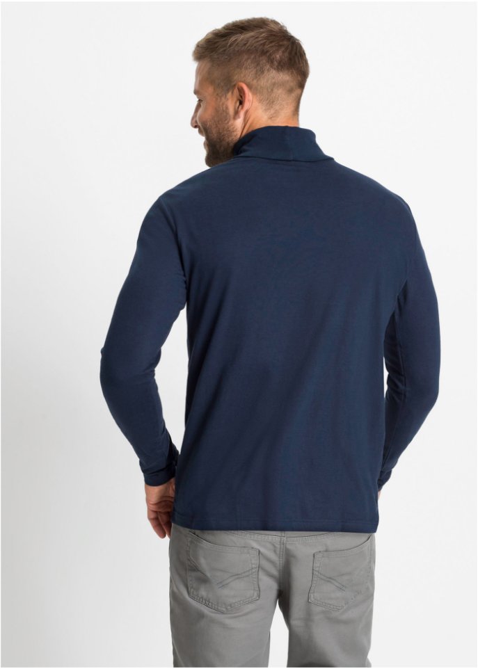 Langarmshirt mit Rollkragen