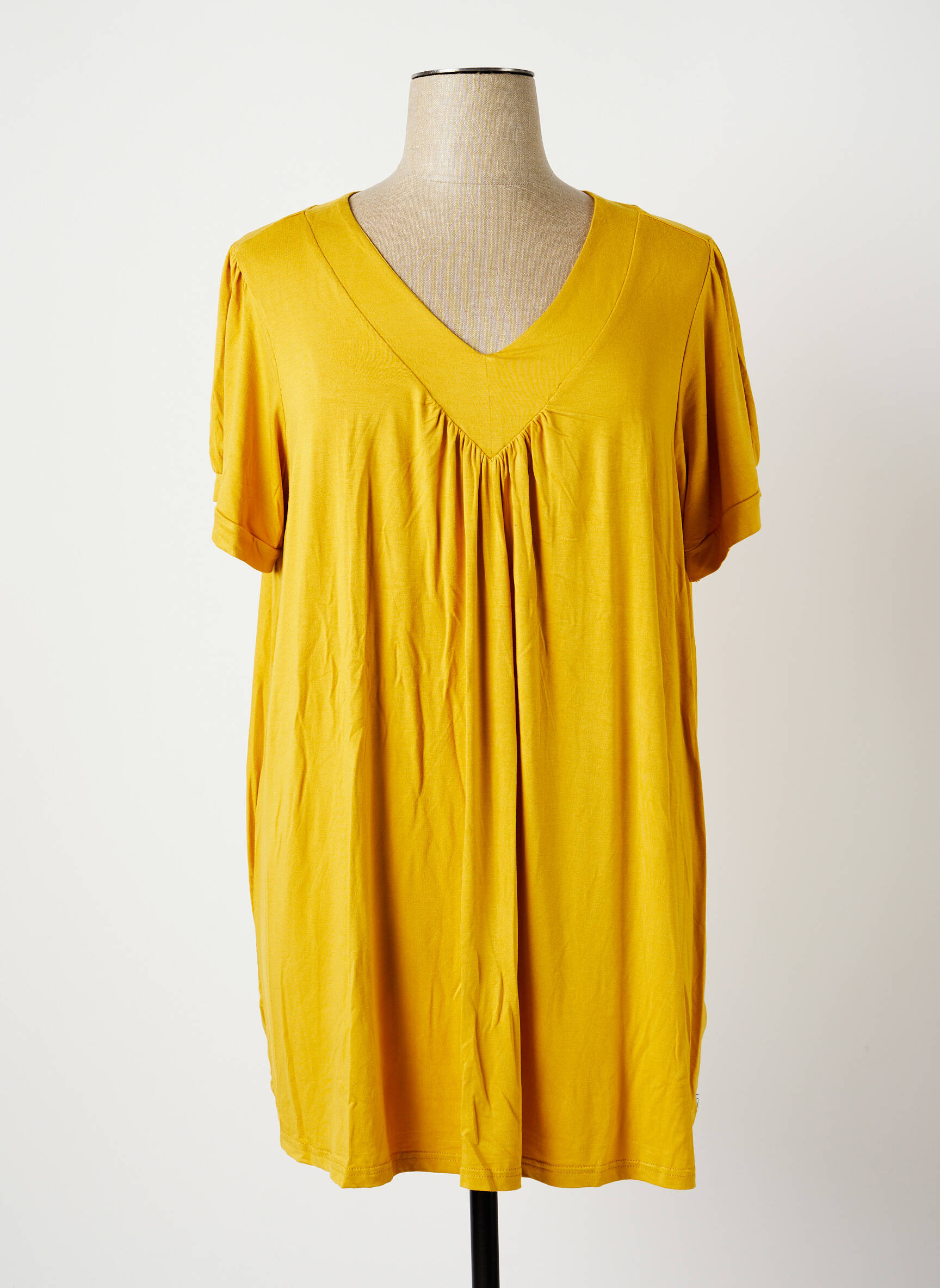 Zhenzi Tuniquemanchecourte Femme couleur jaune