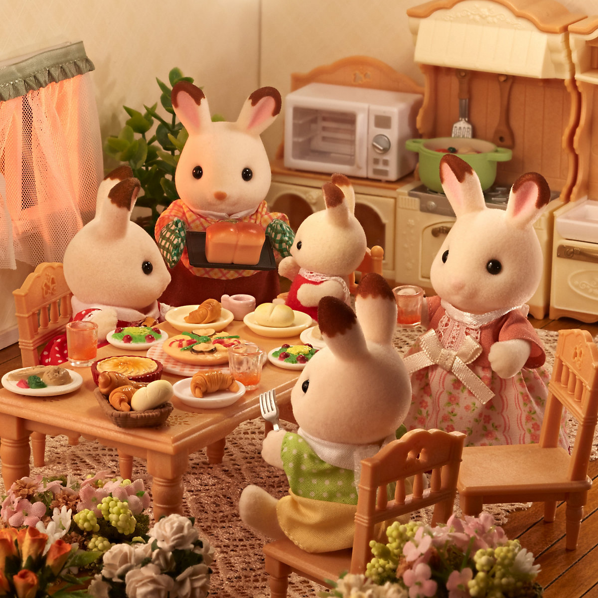 Sylvanian Families Schokoladenhasen Familie NEU