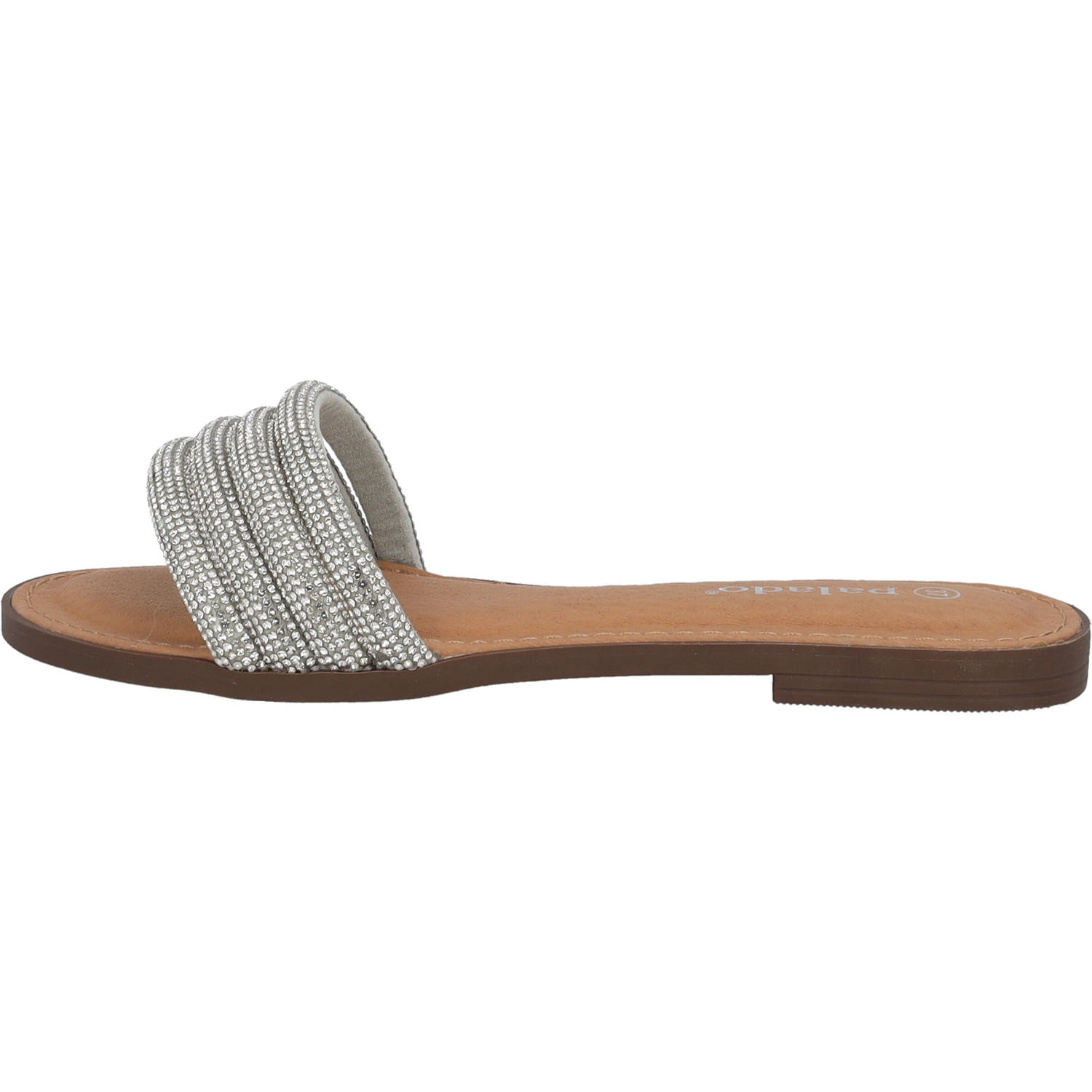 Palado Jeemi, Pantoletten & Badeschuhe, Damen, Silber Strass