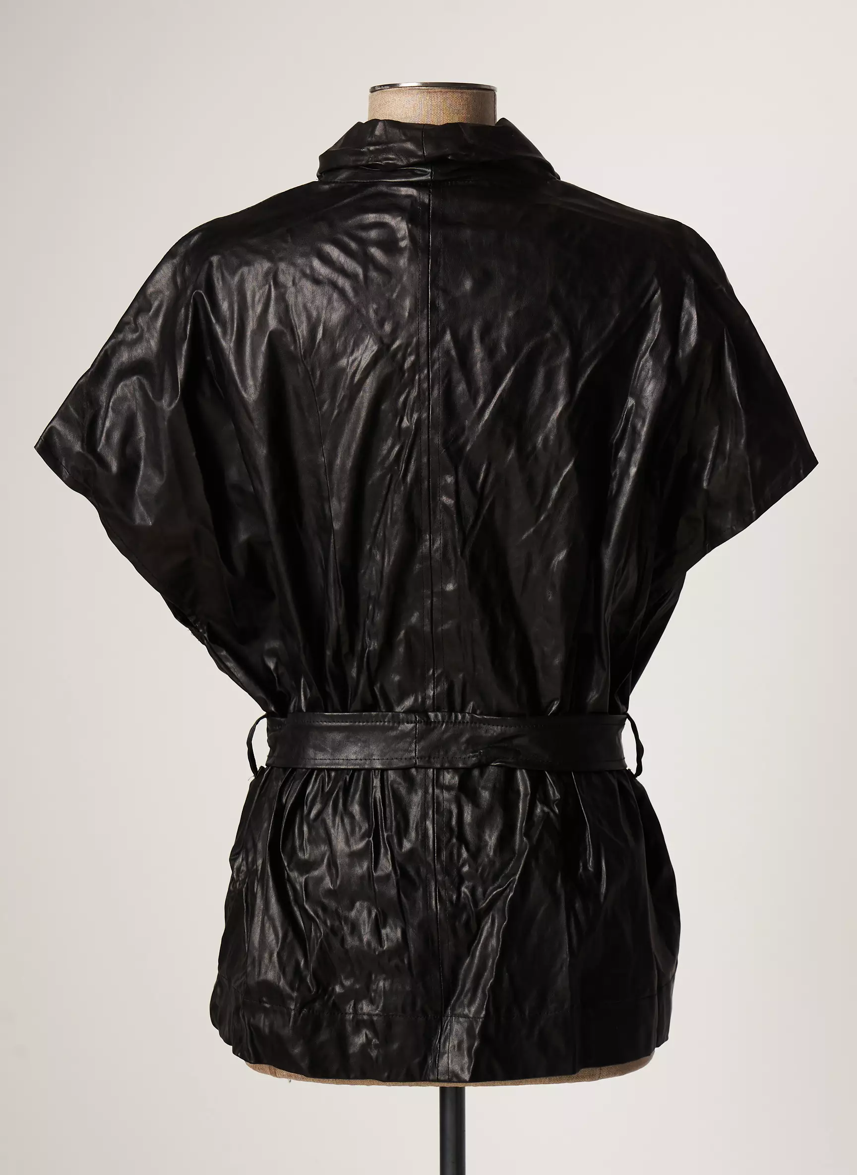 Lauren Vidal Vestesimilicuir Femme couleur noir