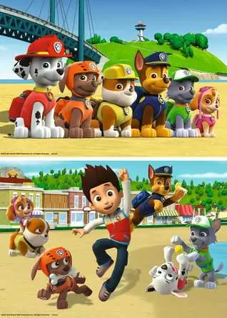 Kinderpuzzle ab 4 Jahren - Heldenhafte Hunde - 24 Teile