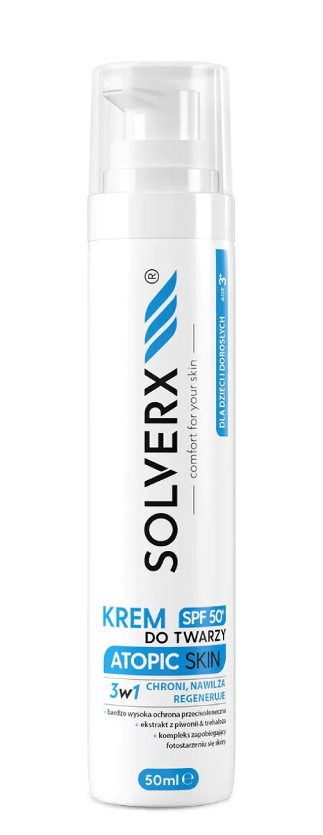 Solverx Atopisk Hud Ansigtscreme SPF 50+