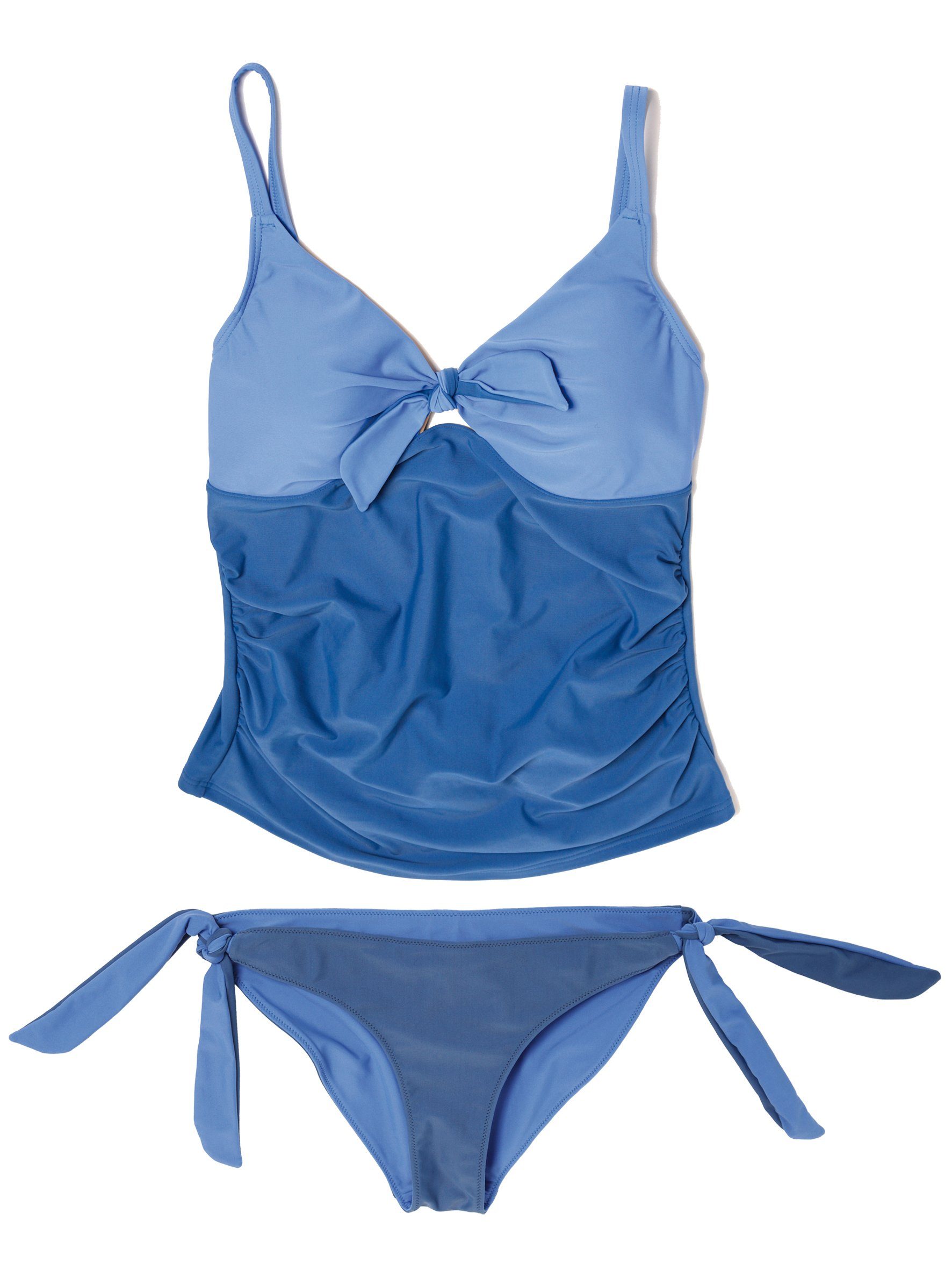 petit amour Umstands-Tankini AMY Bademode für Schwangere (Set, 2er Top und Slip) Raffinierte Umstandsbademode für B/C Cup ohne Bügel mit Slip zum Wenden, stylish und bequem & passt weit über die Schwangerschaft hinaus. Design made in Hamburg.