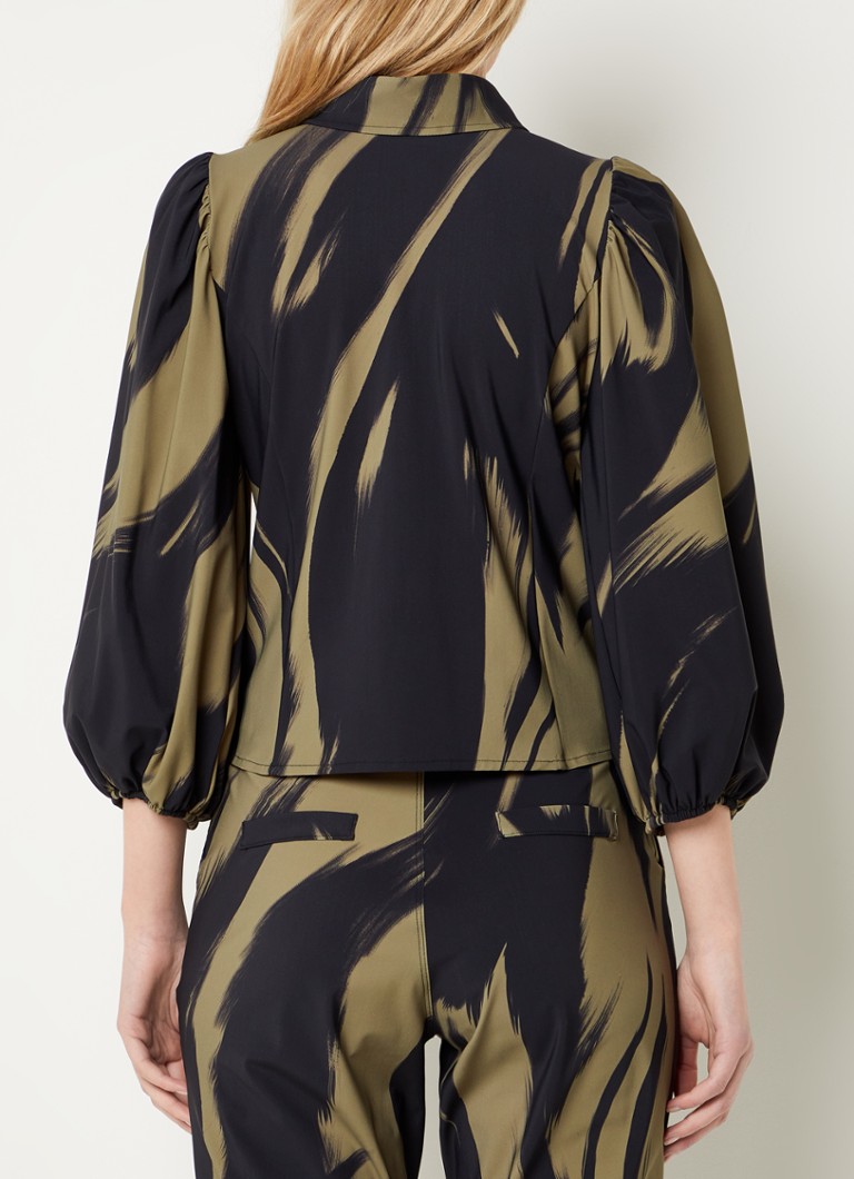 Bluza Studio Anneloes Elise Forest od putne tkanine s balon rukavima