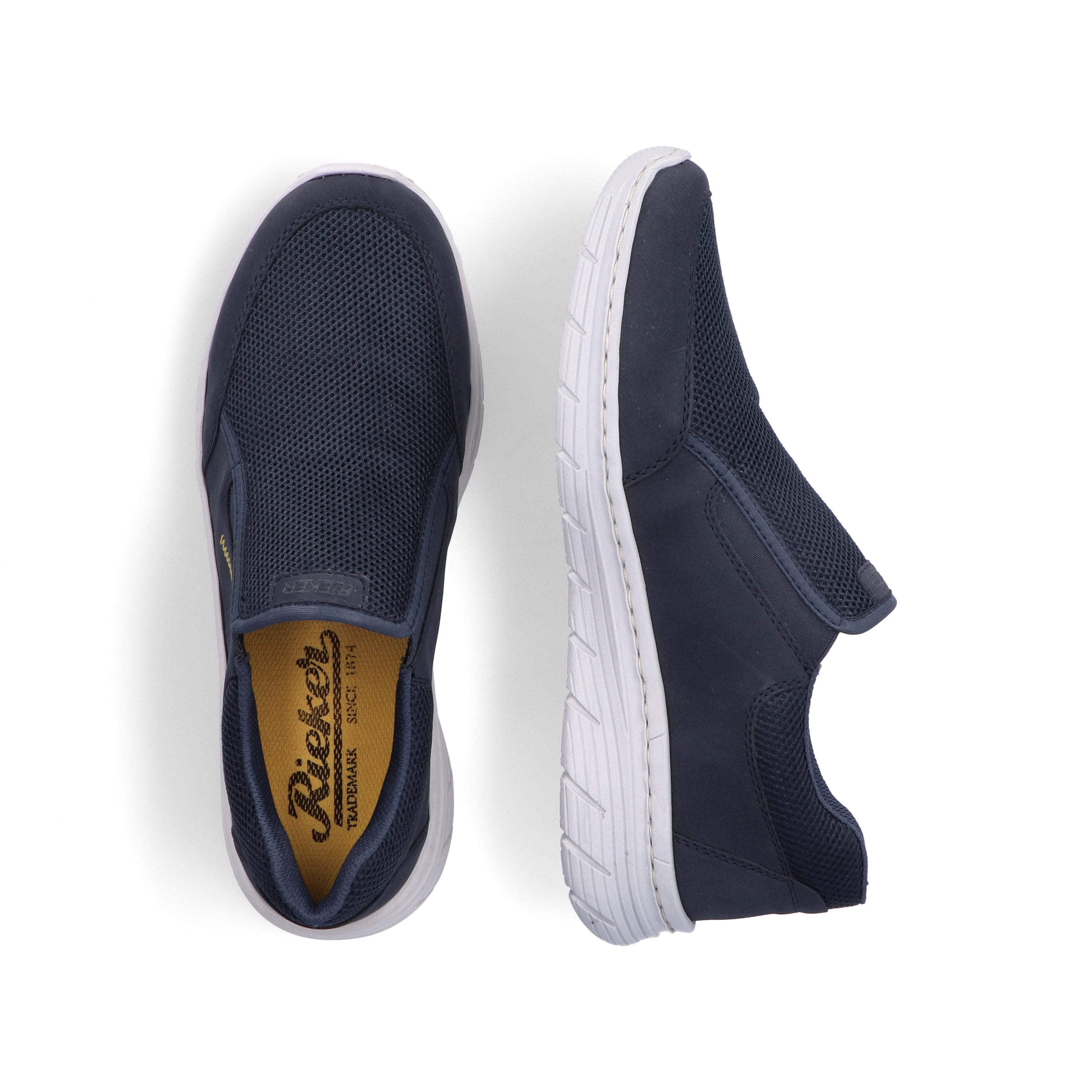 Rieker Herren Slipper ozeanblau