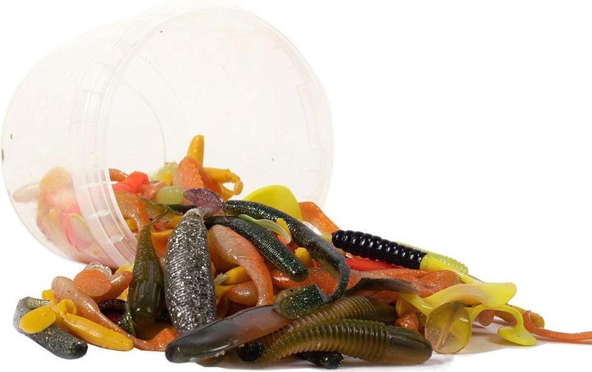 Eurocatch Fishing Kunstköder Gummifische Twister & Softbaits - Gummiköder, (100-St), Großes Köder Set für Zander, Hecht und weitere Fische