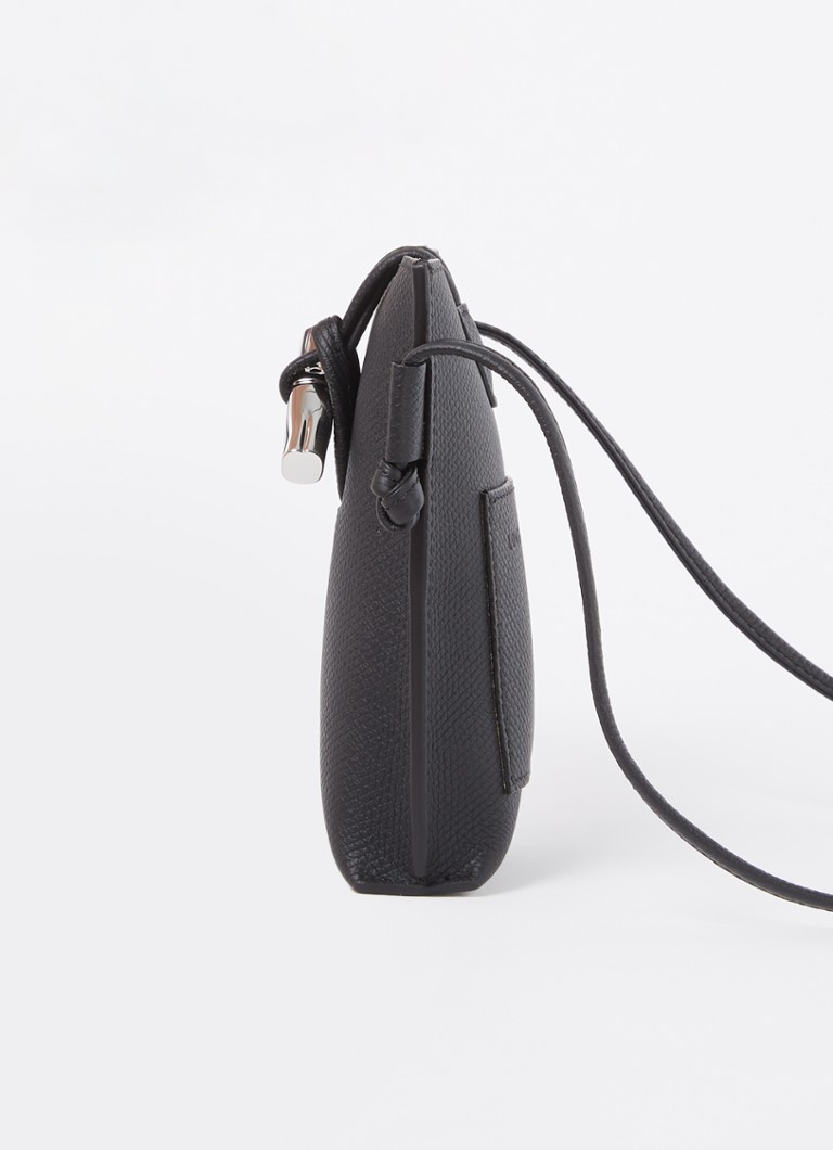 Longchamp Roseau leather crossbody phone case
