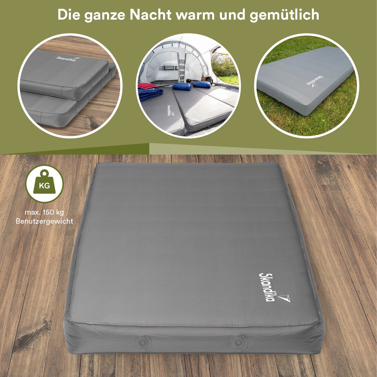 Skandika Easy 3D Premium Single selbstaufblasend