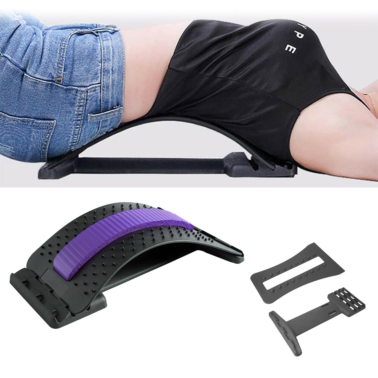 Gimisgu Rückentrainer Rückenstrecker Rückenschmerzlinderung Trainer Korrektor Rückentrainer, (1-tlg), Einstellbar/Bogenstützende Design