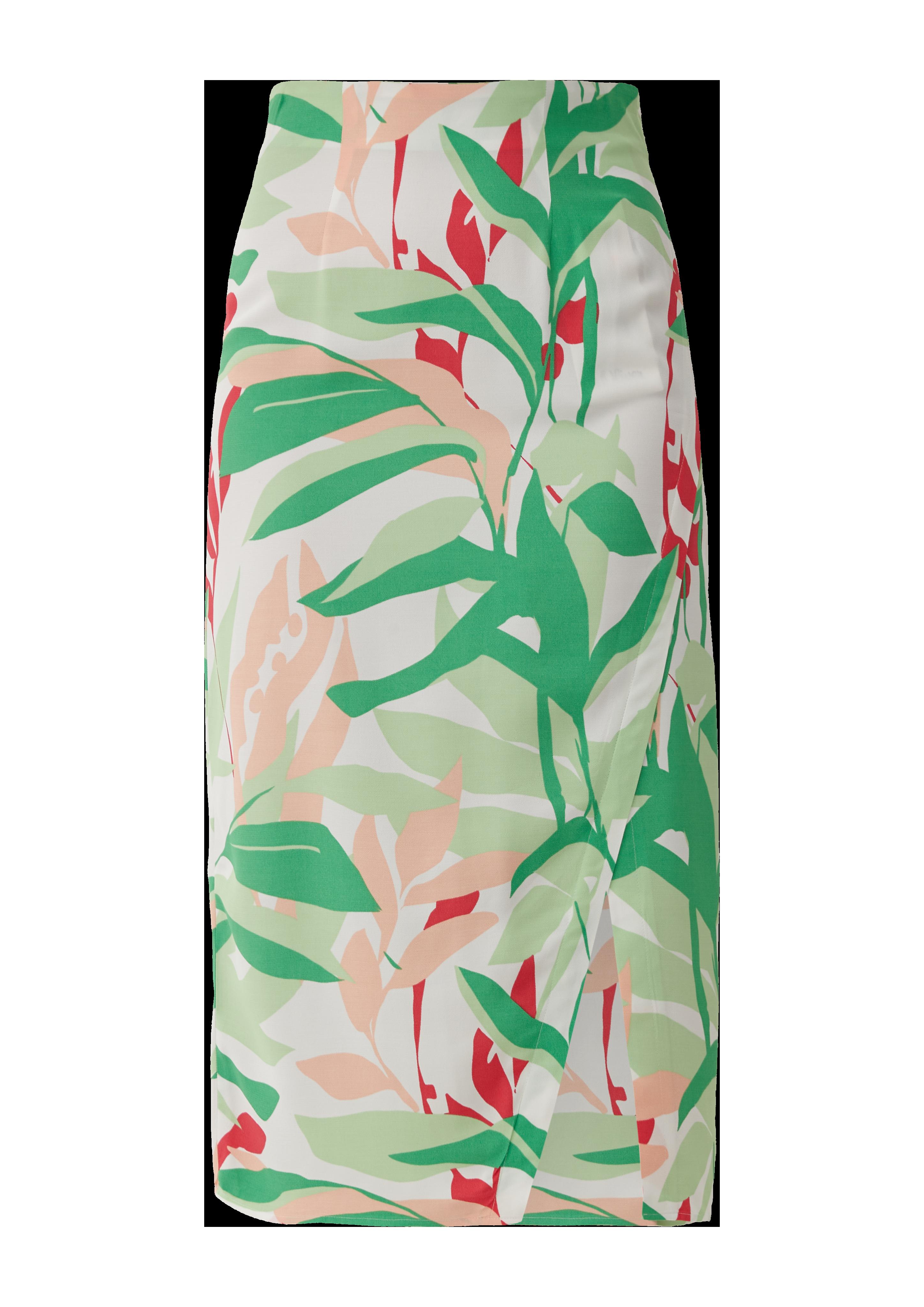 Midi-Rock mit Allover-Print  2130244-02A1