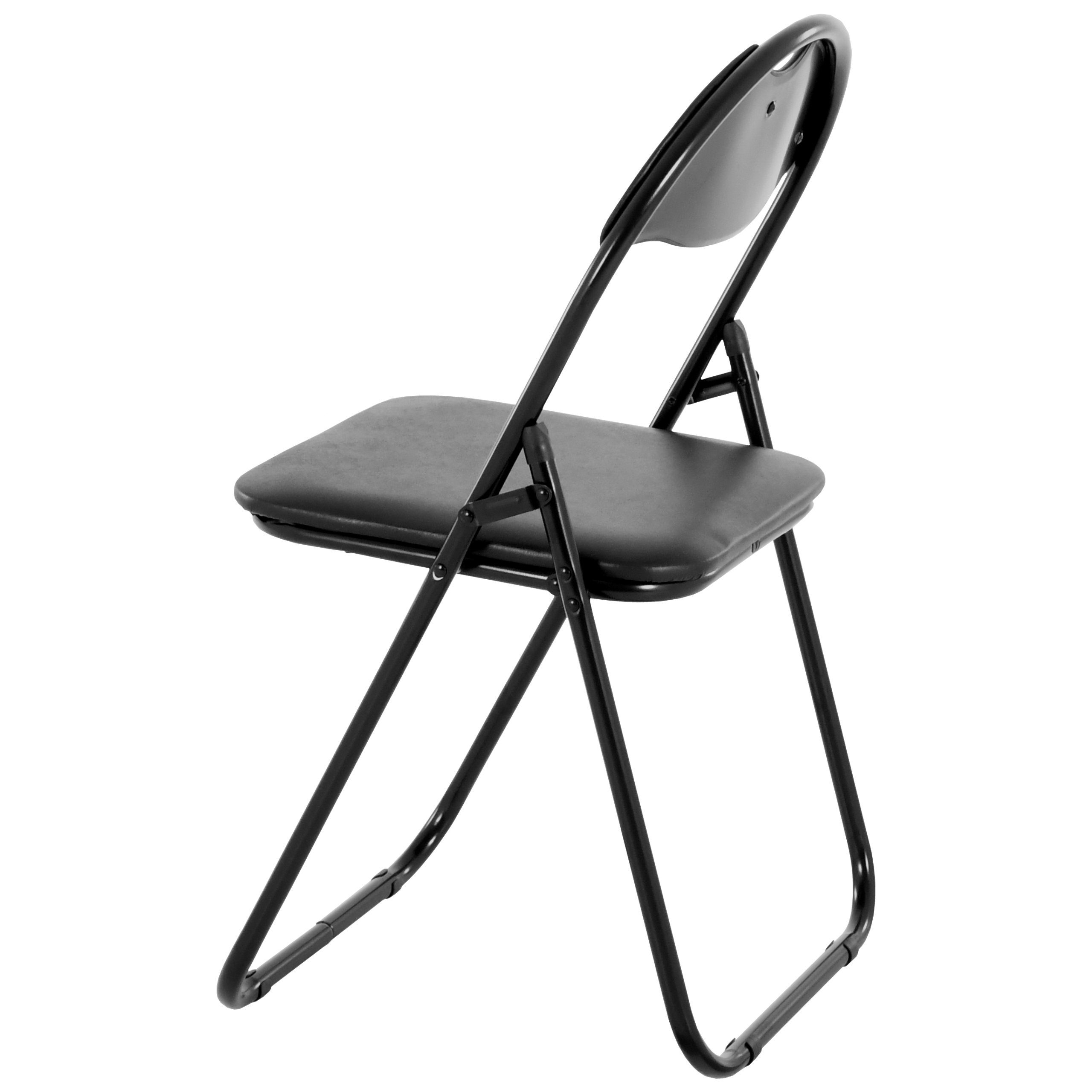 Raburg Klappstuhl PAUL, stabiles Faltstuhl/Gästestuhl-Set aus Stahl, verschiedene Farben (Set), Soft-Kunstleder, gepolstert, bis 100 kg belastbar, pro Stuhl 3,5 kg