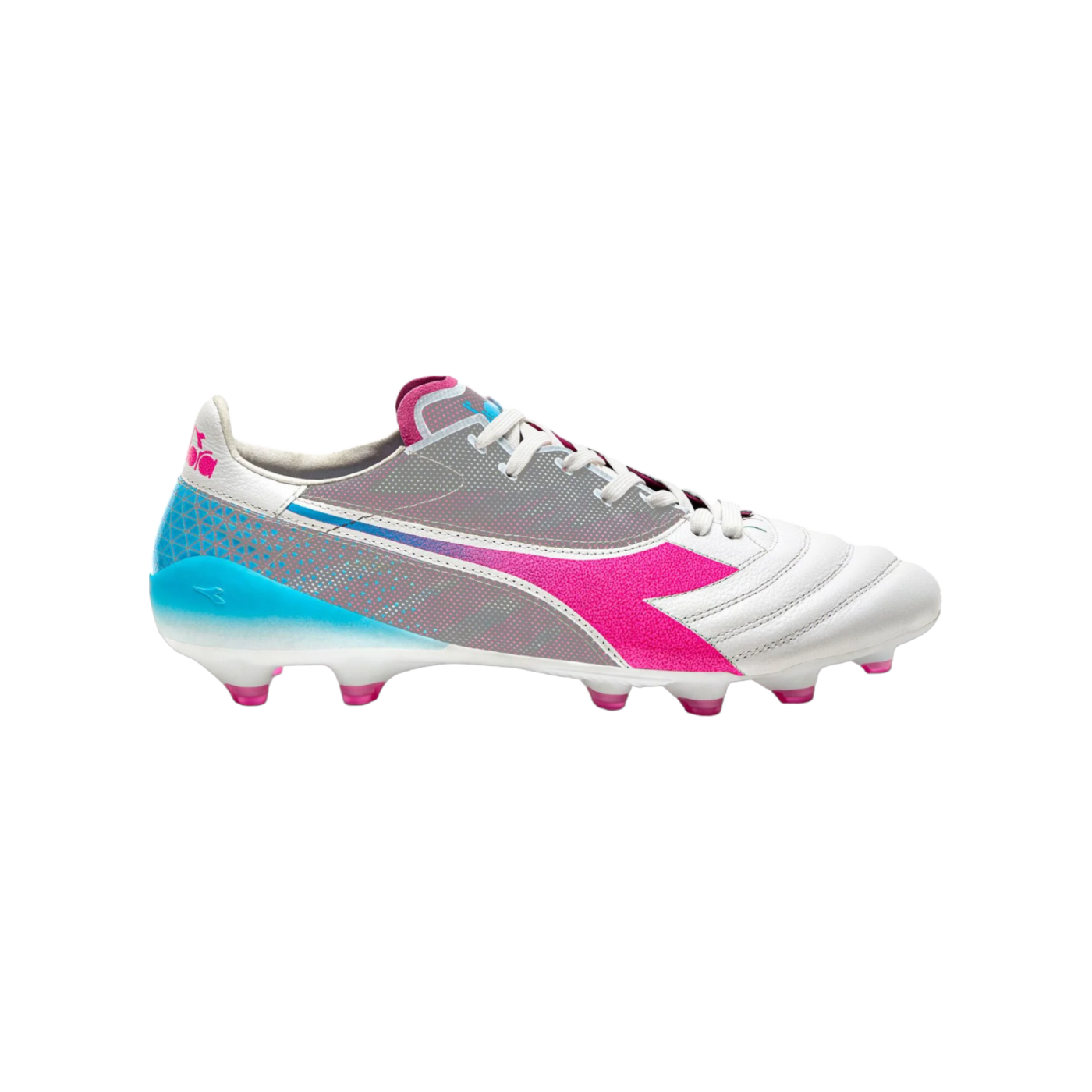 Diadora Brasil Elite Veloce FG Weiss Pink Gelb FD0662