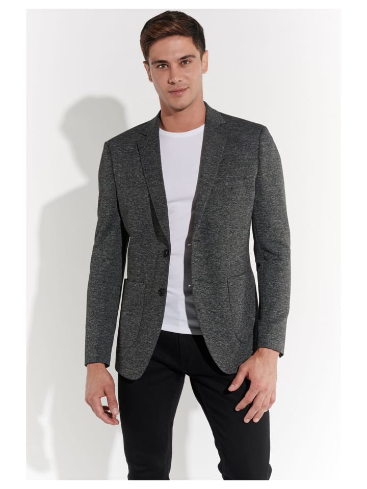 Steffen Klein Sakko Slim-Fit in grau günstig kaufen