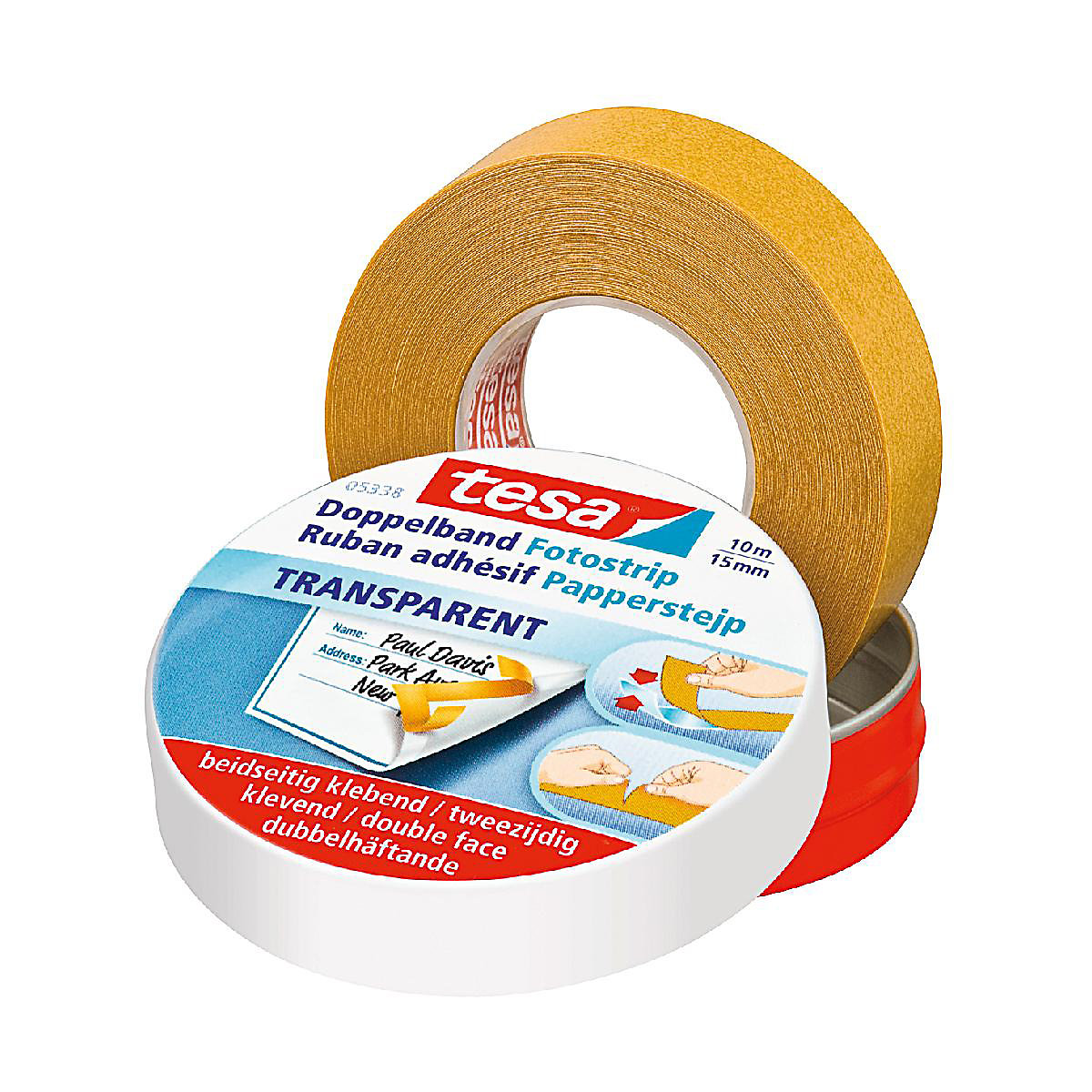 Tesa Doppelklebeband,15 mm x 10 m