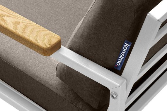 Konsimo Loungesofa TRIBO Gartensofa 2, abnehmbare Bezüge, wasser- und schmutzabweisende, pflegeleicht