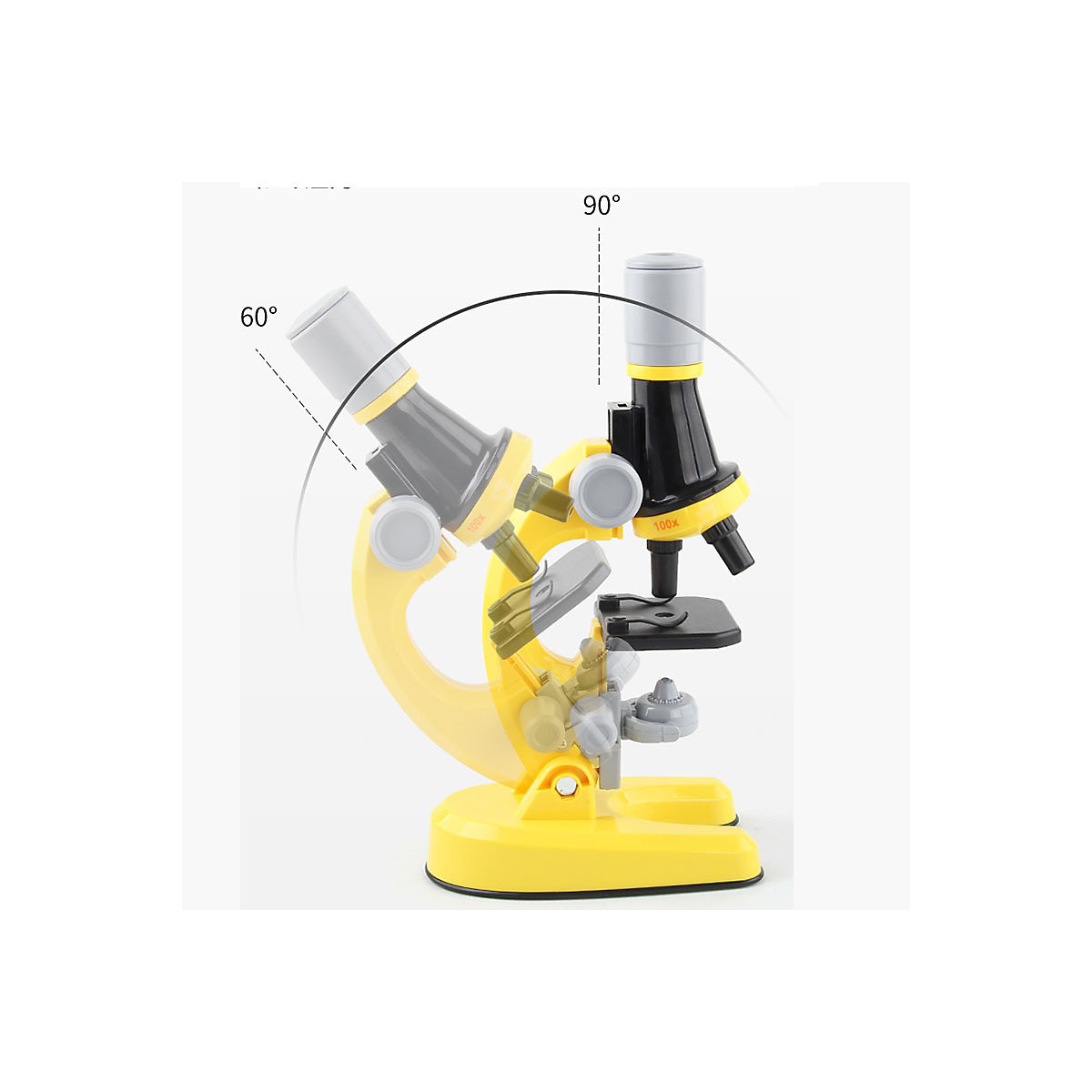 Zoomen Kinder Biologie Mikroskop Labor LED Wissenschaftliches Experiment Mikroskop-Set Spielzeug Mikroskope