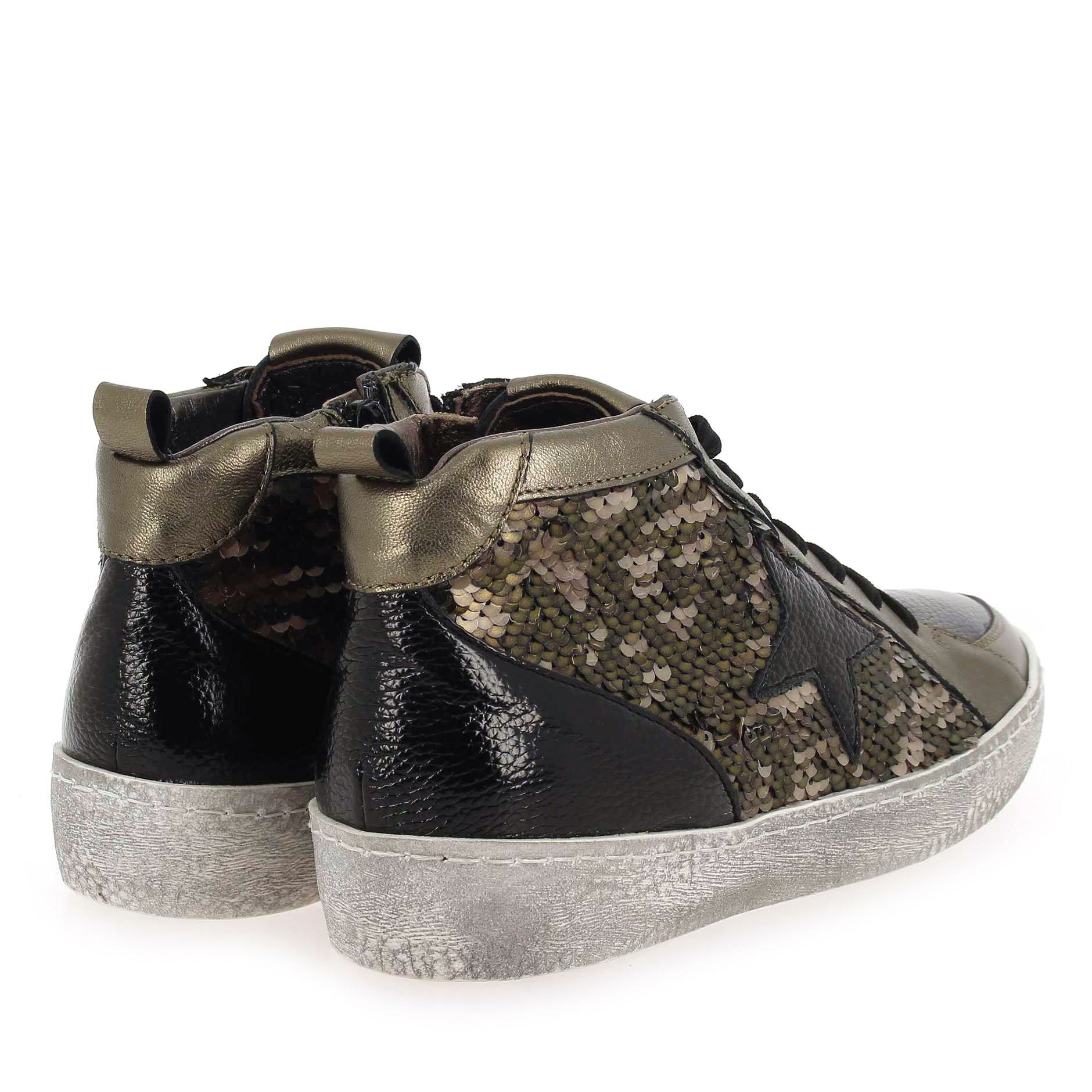 Reqins  BRITANNY MIX SEQUINS - Bronze Noir