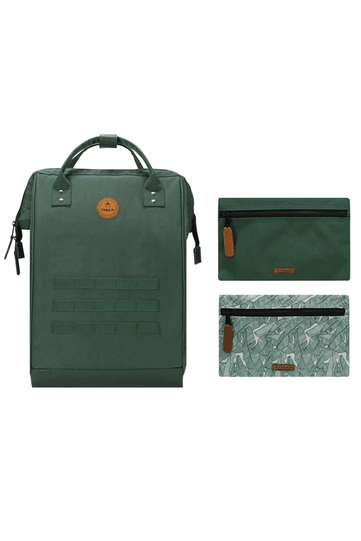 Cabaia  Rucksack - Grün - Unifarben