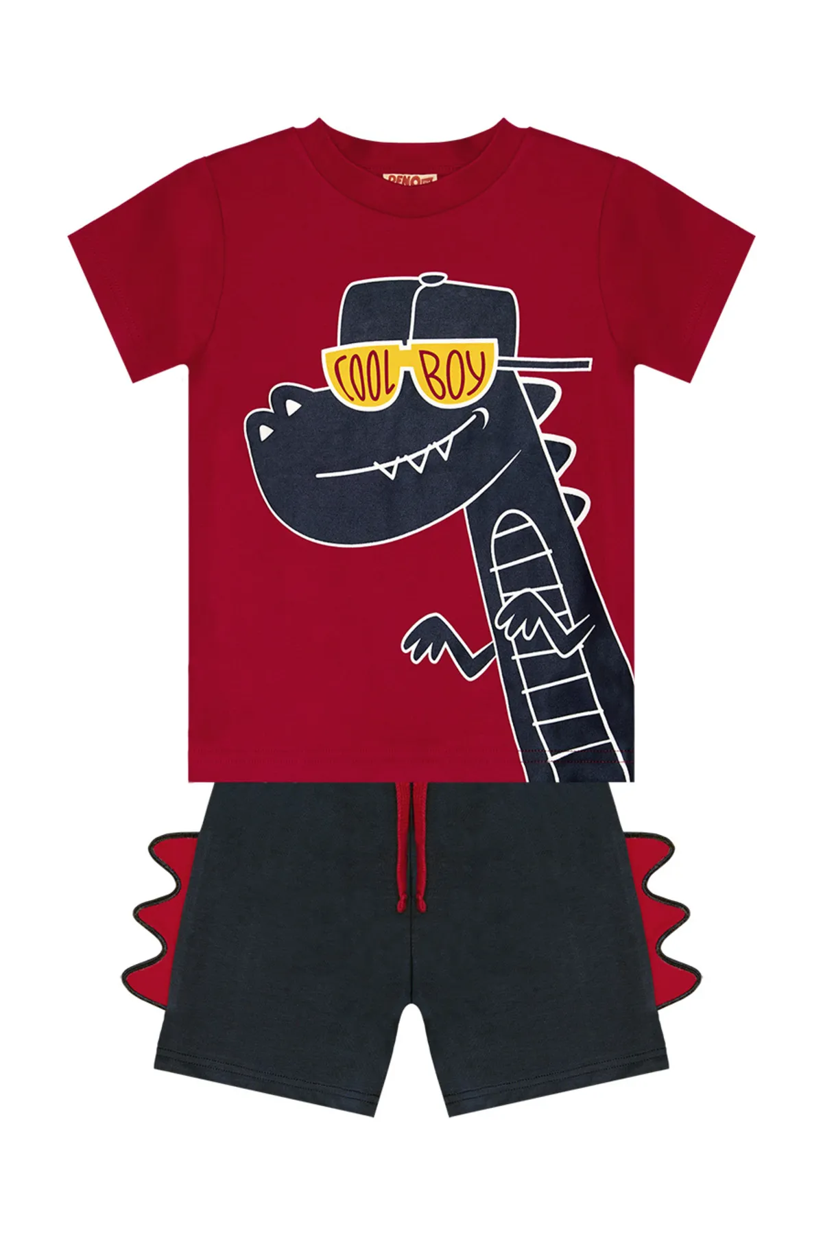 Denokids  Cooles Dino-T-Shirt-Shorts-Set für Jungen
