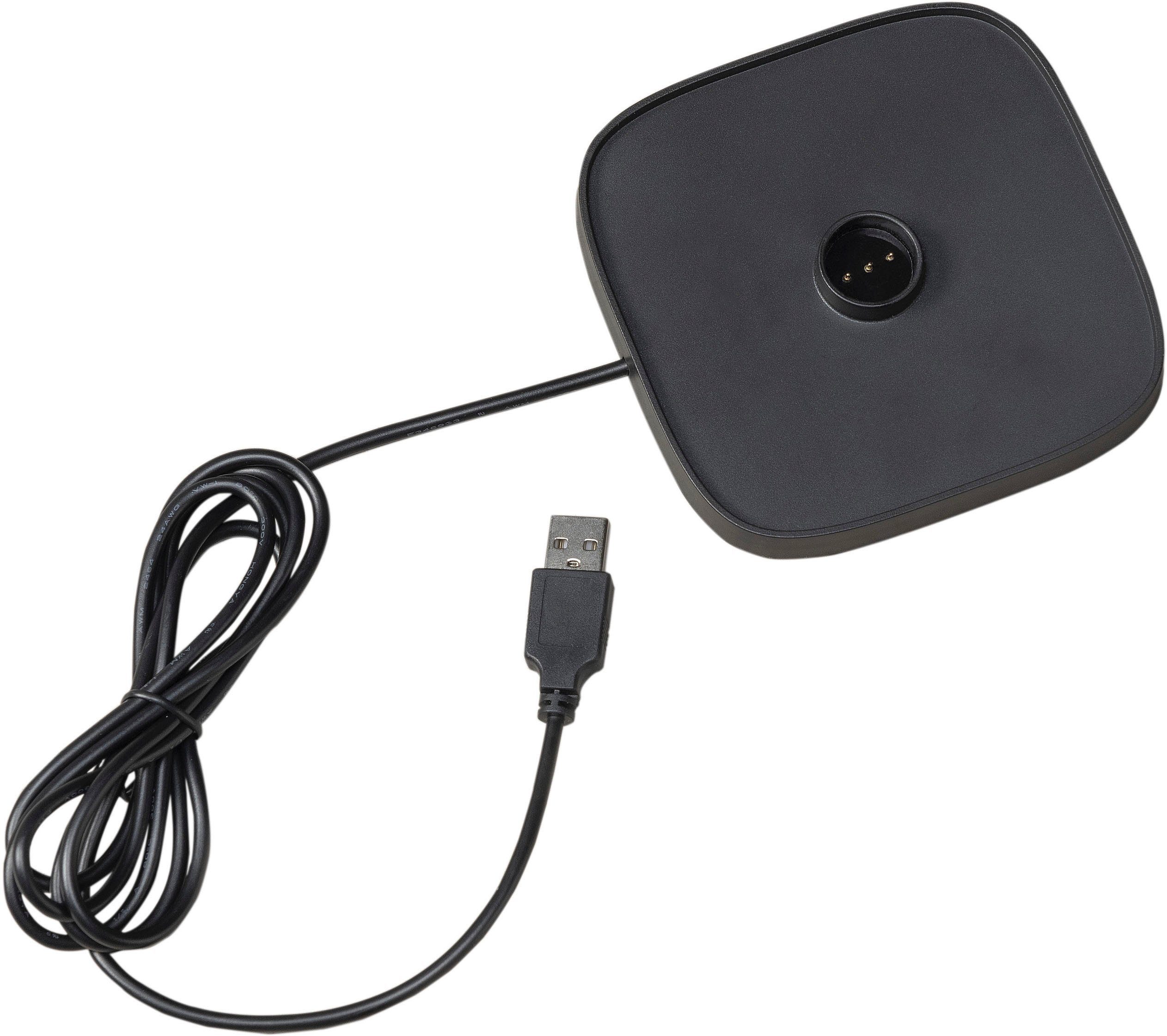 KONSTSMIDE LED Tischleuchte Capri, LED fest integriert, Warmweiß, Capri LED USB-Tischleuchte weiss, Farbtemperatur, dimmbar